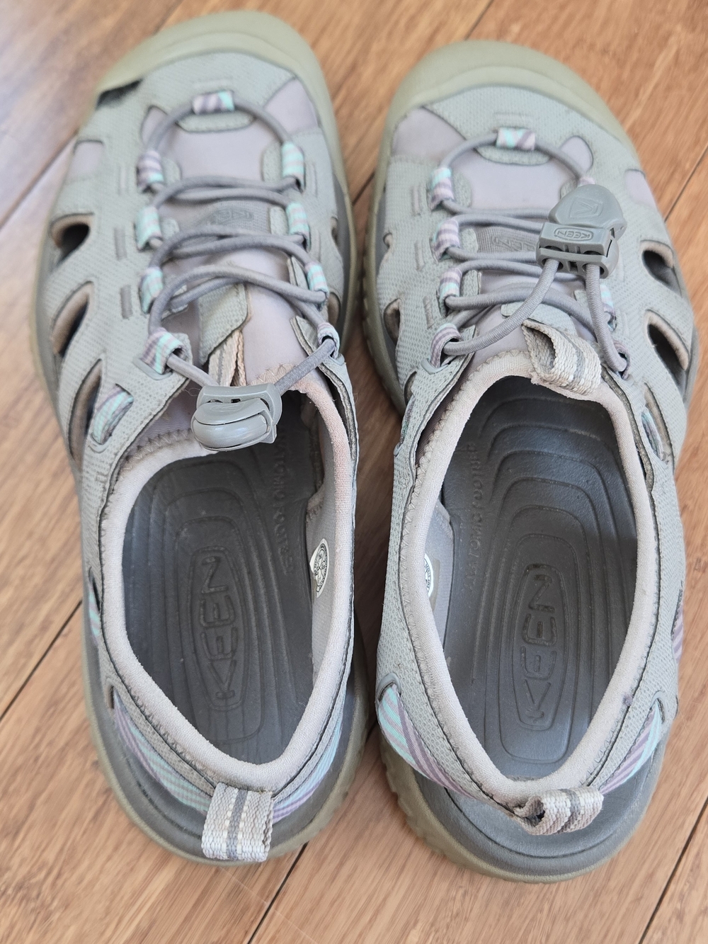 KEEN SOLR Performance Water Sandals Gray Outdoor Shoes Womens 7.5 Non-Slip